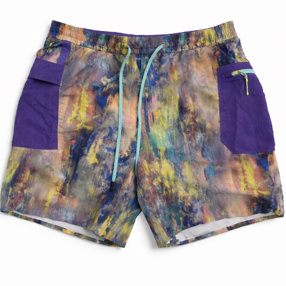 Lululemon Men’s Water-Repellent Hiking Cargo Shorts XXL Multicolor